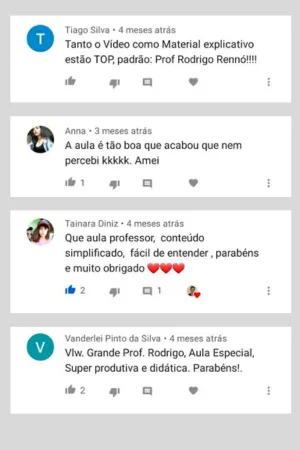 Depoimento de aluno