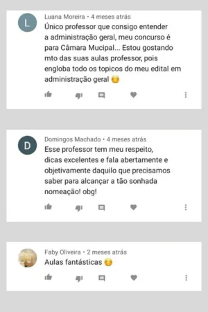 Depoimento de aluno