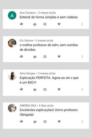 Depoimento de aluno
